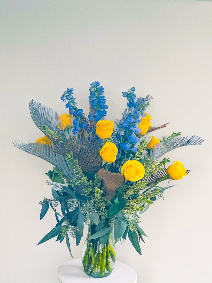 Delphinium & Rose