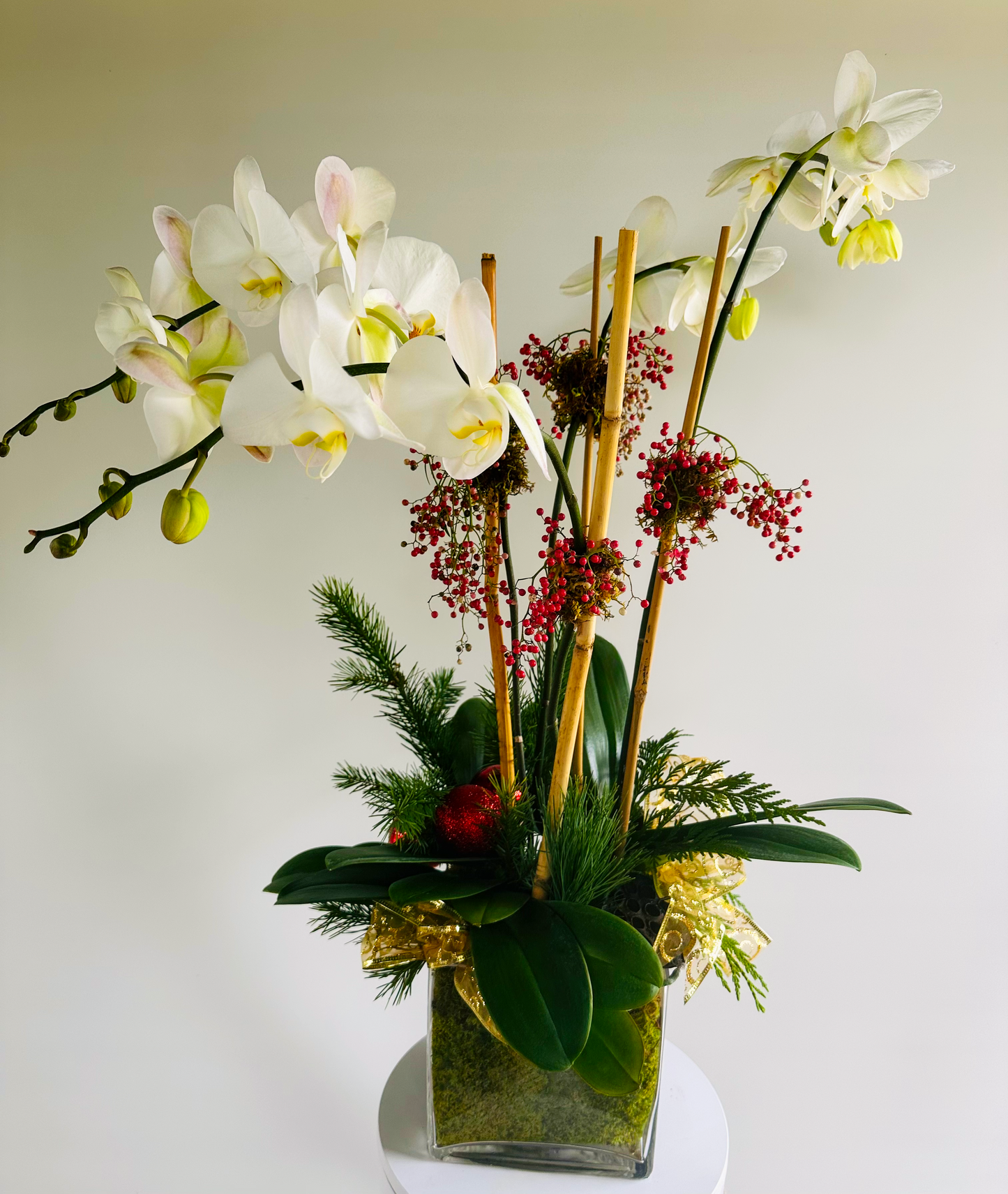 Double Delight Orchid Arrangement